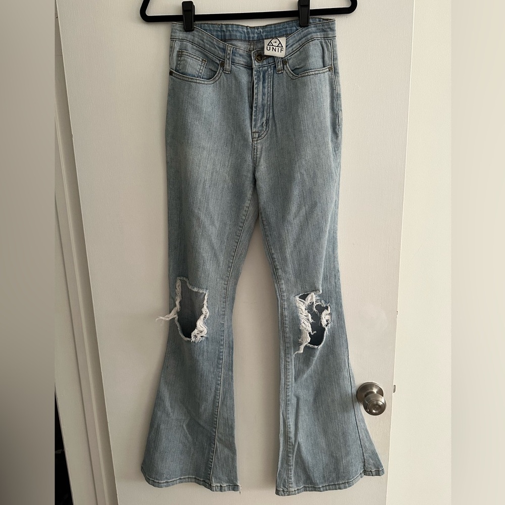 Unif High Waisted Flair Jeans